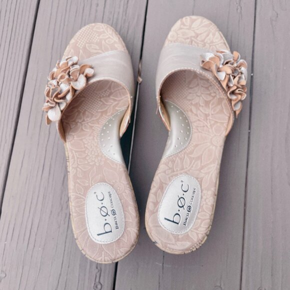 Born Concepts (b.o.c.) Leather Heeled Slides - Picture 3 of 5